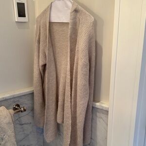 Vanessa Bruno Light Gray Open-Front Sweater